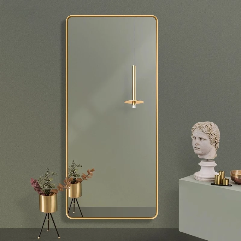 

Decoration Funky Mirror Wall Modern Full Body Girls Men Bedroom Bathroom Hanging Mirror Square Espelhos Living Room Decorations