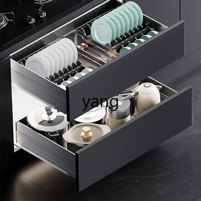 CX Cabinet Drawer Type Double Seasoning Dish Rack Pot Cabinet