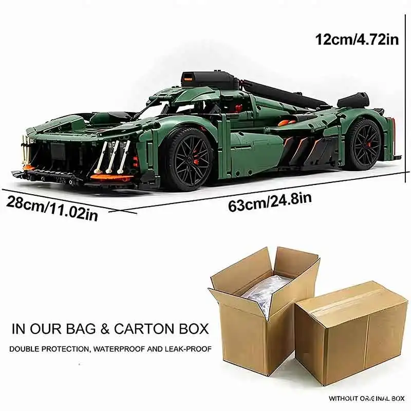 High-end GULY 10616 MOC Technical Building Blocks Bricks Model Diy Puzzle Toy Christmas Gifts Car Vintage Functional Stanced Car