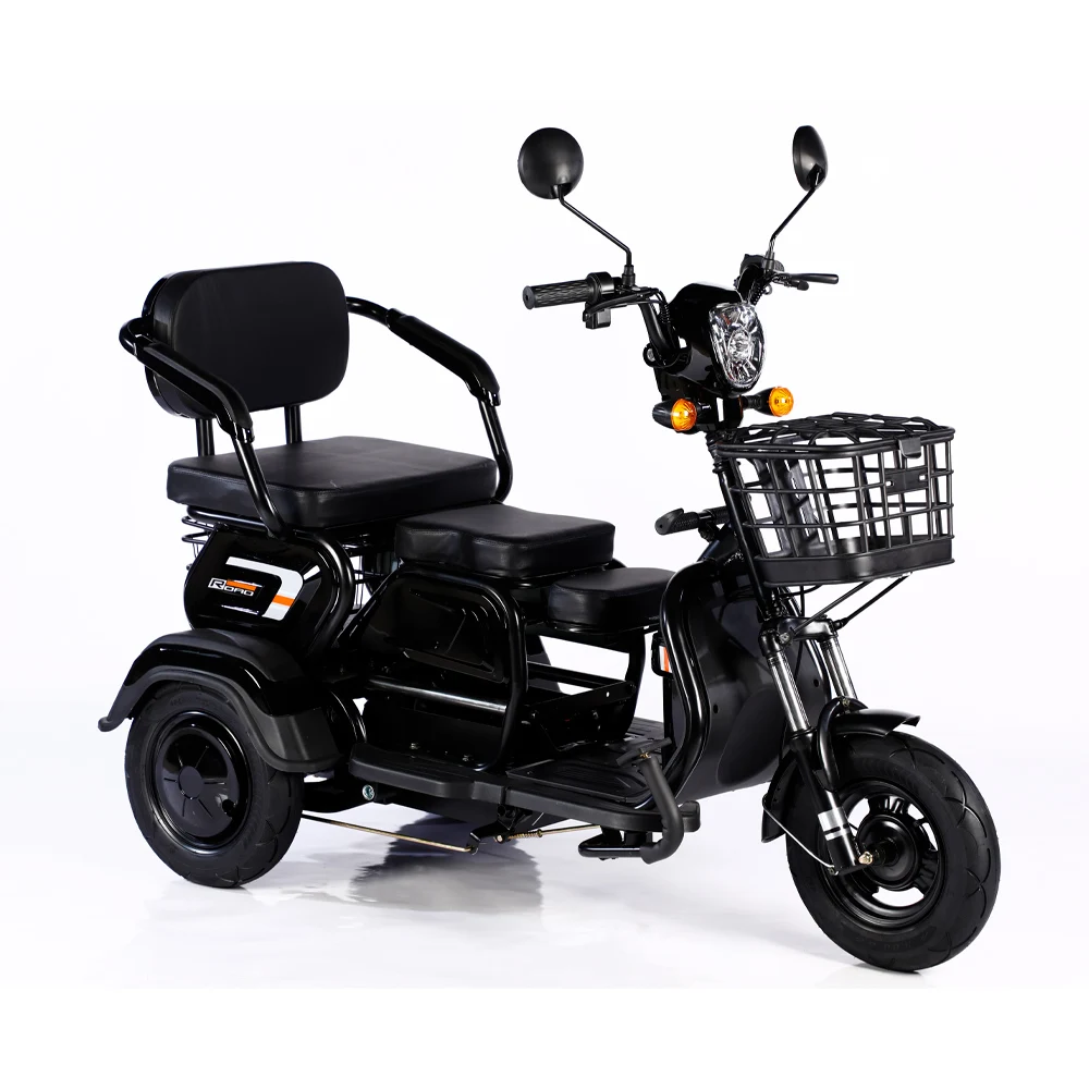 Wholesale 1000W 600W 48V 20Ah Tricycle Electric Bike Vintage Ebike 3 Wheels Electric Cargo Bike for Adults