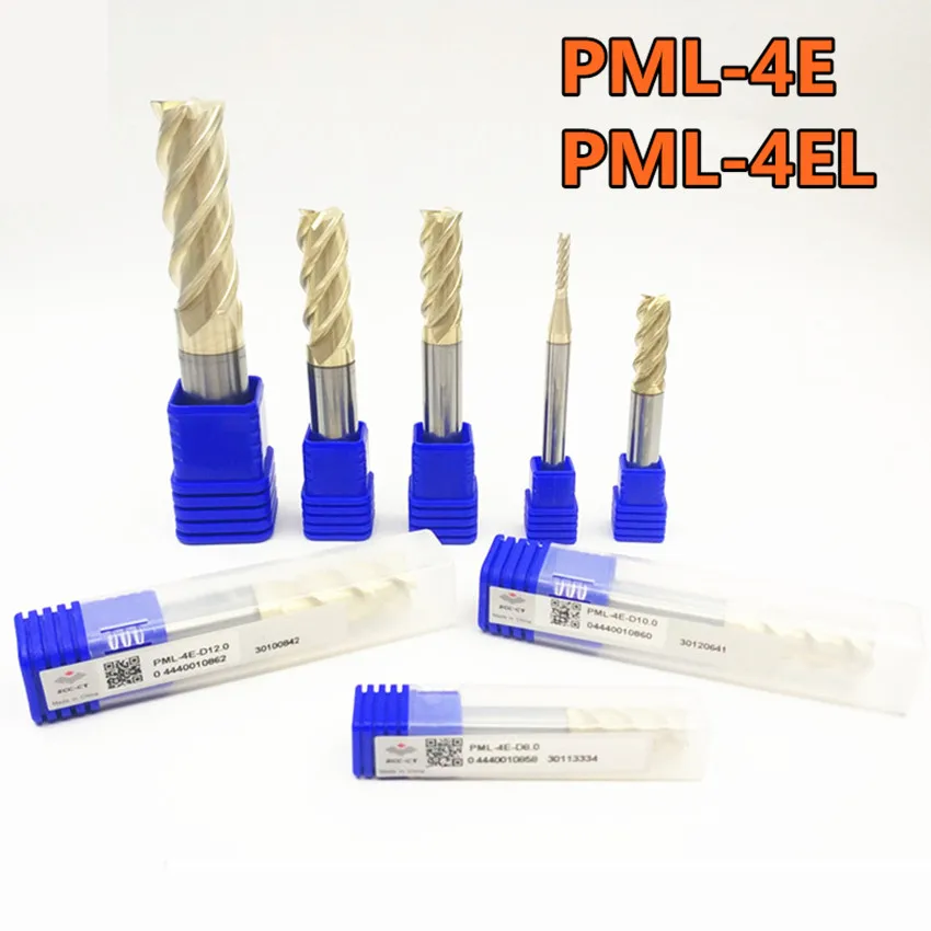 PML-4E-D11.0/PML-4E-D12.0/PML-4E-D14.0/PML-4E-D16.0/PML-4E-D18.0/PML-4E-D20.0 ZCC.CT End Mills 4 Flute Ball Nose End Mills