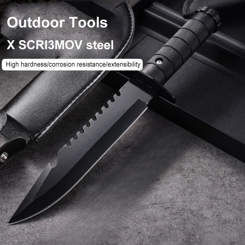 Stainless Steel Outdoor Knife, Outdoor Camping Small Straight Knife, Portable Knife, Multifunctional Knife