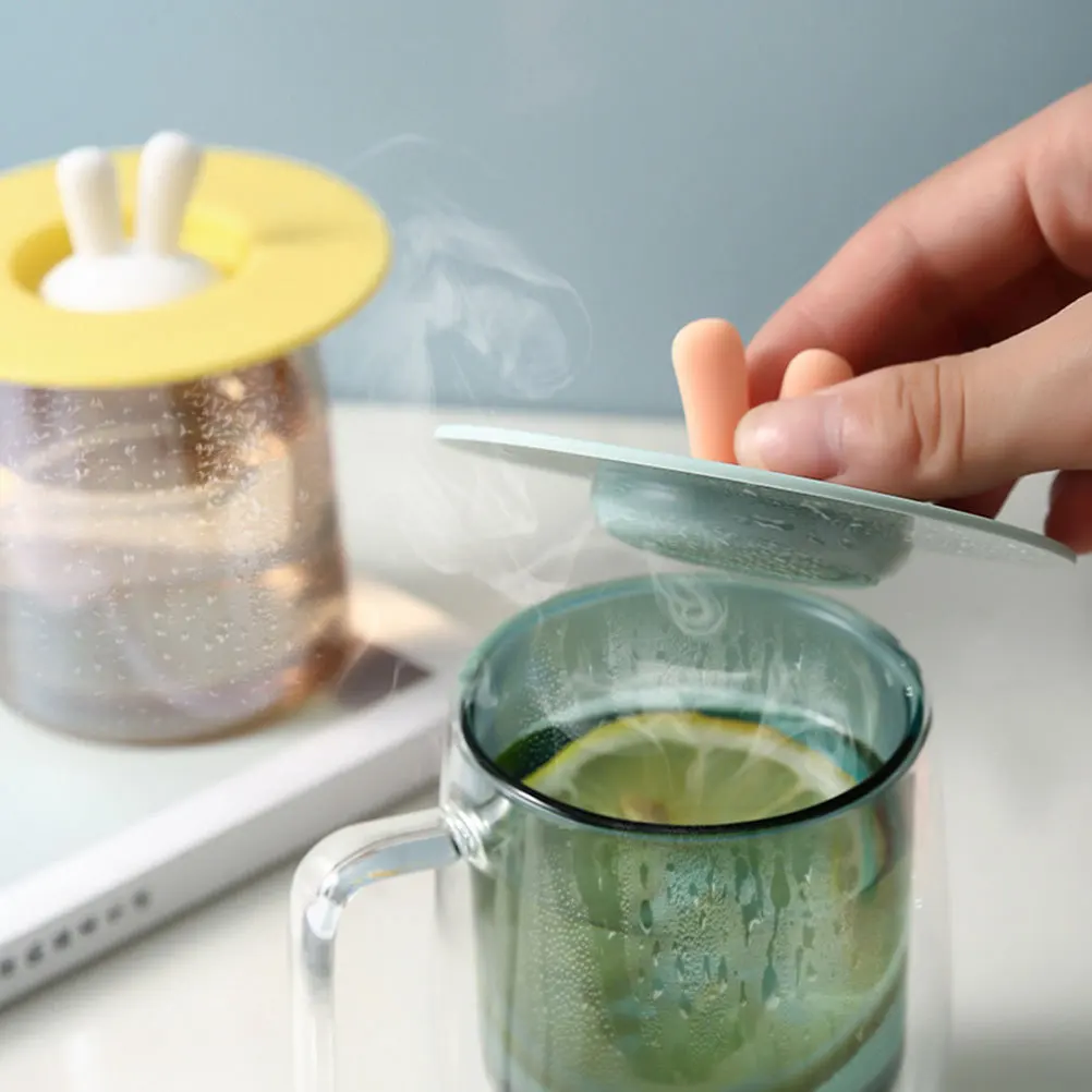 

3pcs Leakproof Cup Lid Silicone Mug Cover 3-Color Reusable Sealed For Coffee Cocoa Hot Chocolate Home Office Ceramic Mug Lid