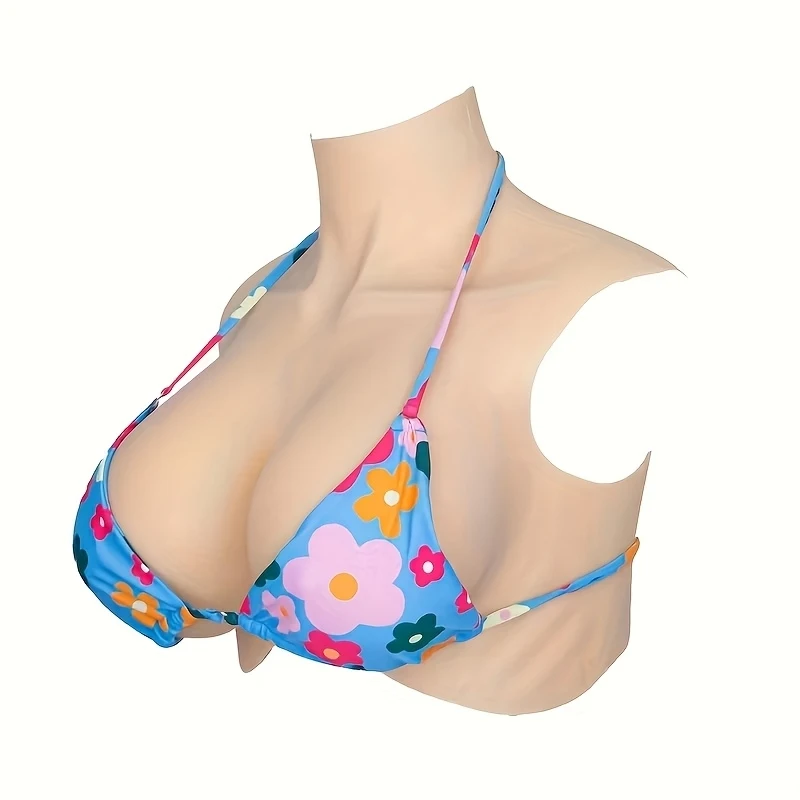Silicone Deformable Breast Pad for Crossdressers Fake Breast Enhancer Beginner Huge Tits Transgender Boobs Natural Look, C-G Cup