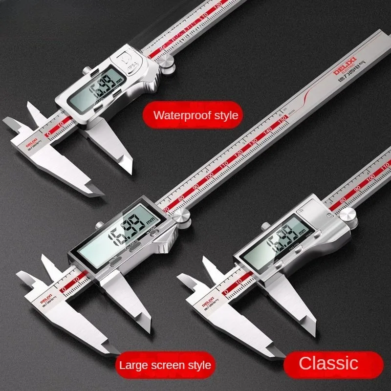 Xiaomi Delixi Vernier Calipers Measuring Calipers Household High Precision Large Screen Digital Display Industrial Grade Caliper