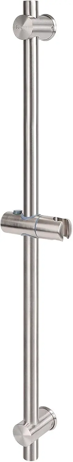 

Adjustable Handheld Shower Slide Bar, 24" Stainless Steel, Wall Mounted, Brushed Nickel