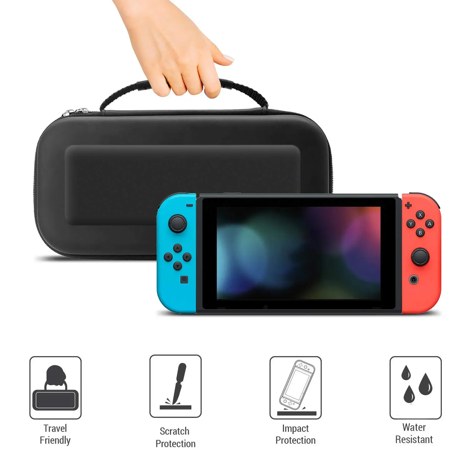 Custodia da viaggio portatile rigida in EVA per Nintendo Switch / Switch Custodia protettiva OLED