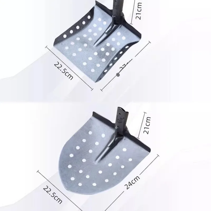 Professional Manganese Steel Hollow Shovel Perforated Sludge Shovel Dredge Spoon for Sewer Drain Ditch Manhole Cleaning