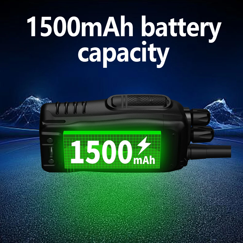 2 قطعة Baofeng المحمولة اللاسلكية المحمولة اسلكية تخاطب ترقية BF-888S زائد طويلة المدى Uhf 430-440Mhz 16CH نوع-C شحن الراديو