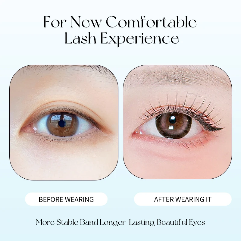 Koreaanse Idool Natuurlijke Valse Wimpers Set 3D V-vormige Nertsen Wimpers met Transparante Stam Fee Enten Extension Gereedschap Make Lash