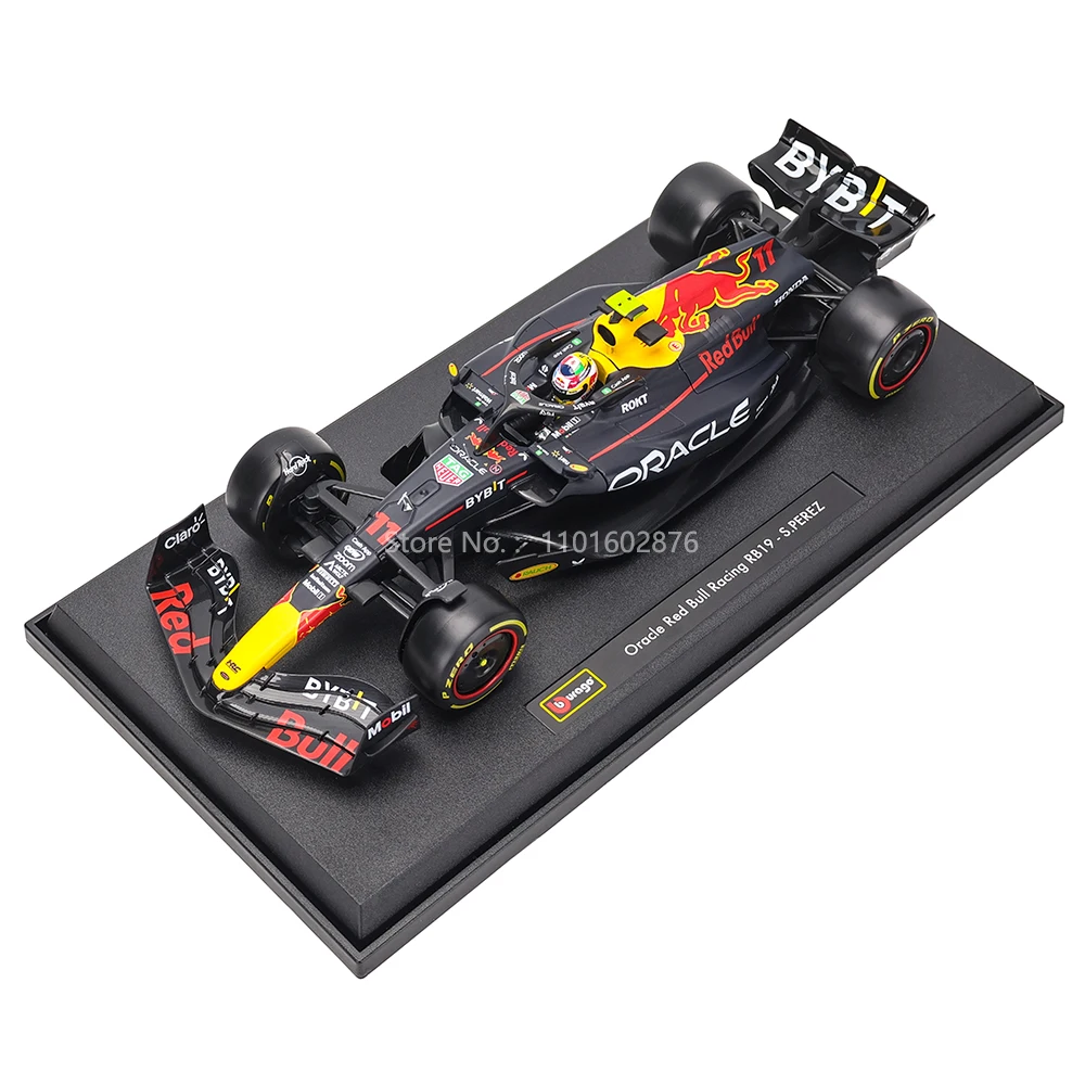 Bburago 1:18 New F1 Champion Red Bull Racing RB19 2023 #1 Verstappen #11 Perez Car Model Vehicles Formula 1 Alloy Toy Vehicle