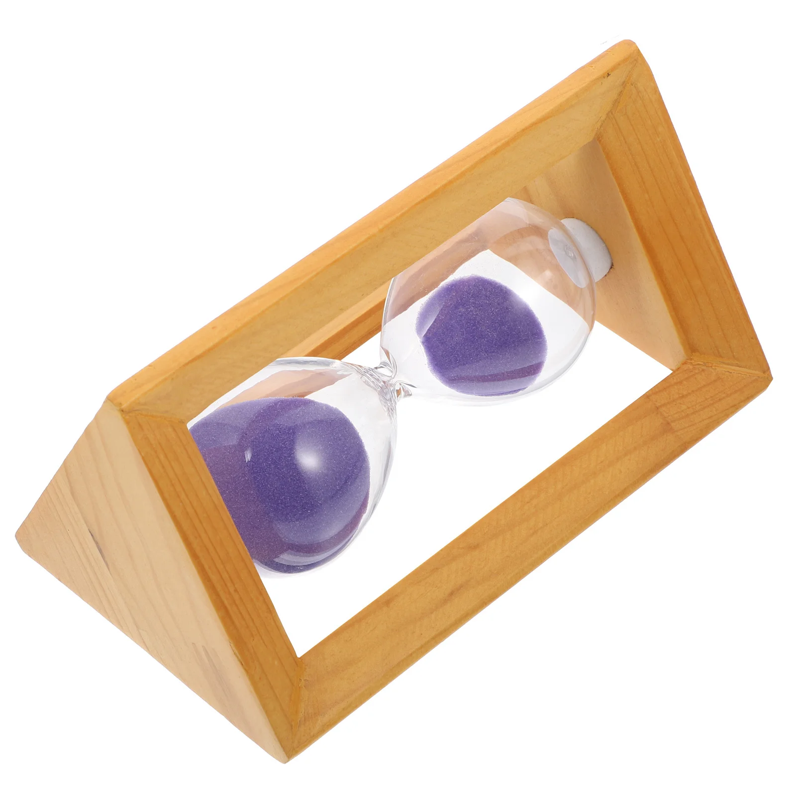 

1Pcs Wooden Glass Hourglass Creative Desktop Timer Adornment Simple Stylish Decorative Home Living Room Bedroom Dorm