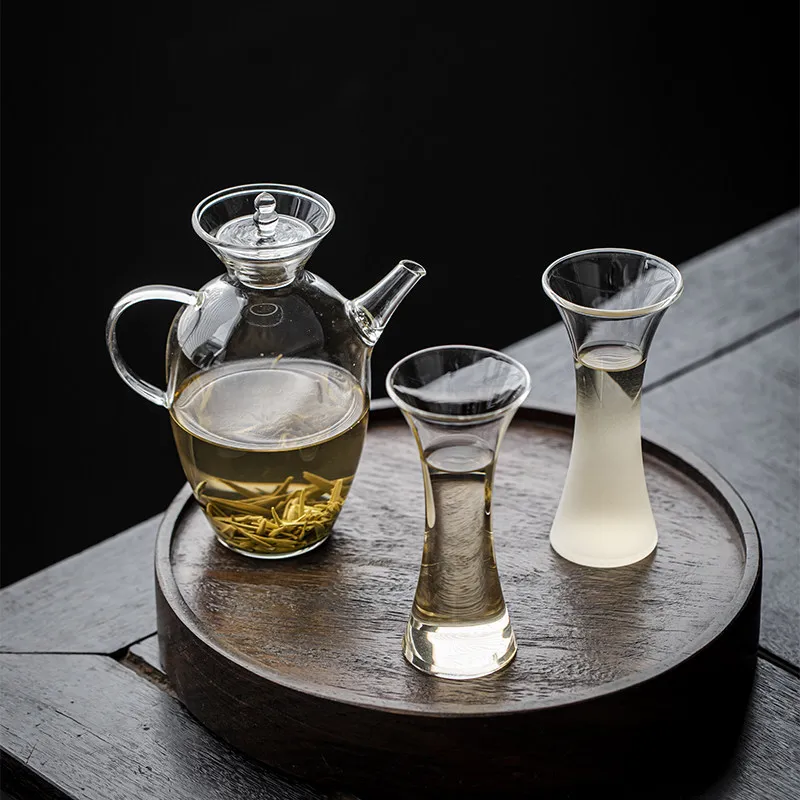

Antique Song Dynasty-inspired Glass Water Pot Chinese Jug Cup Heat-resistant High Borosilicate Glass Tea Infuser