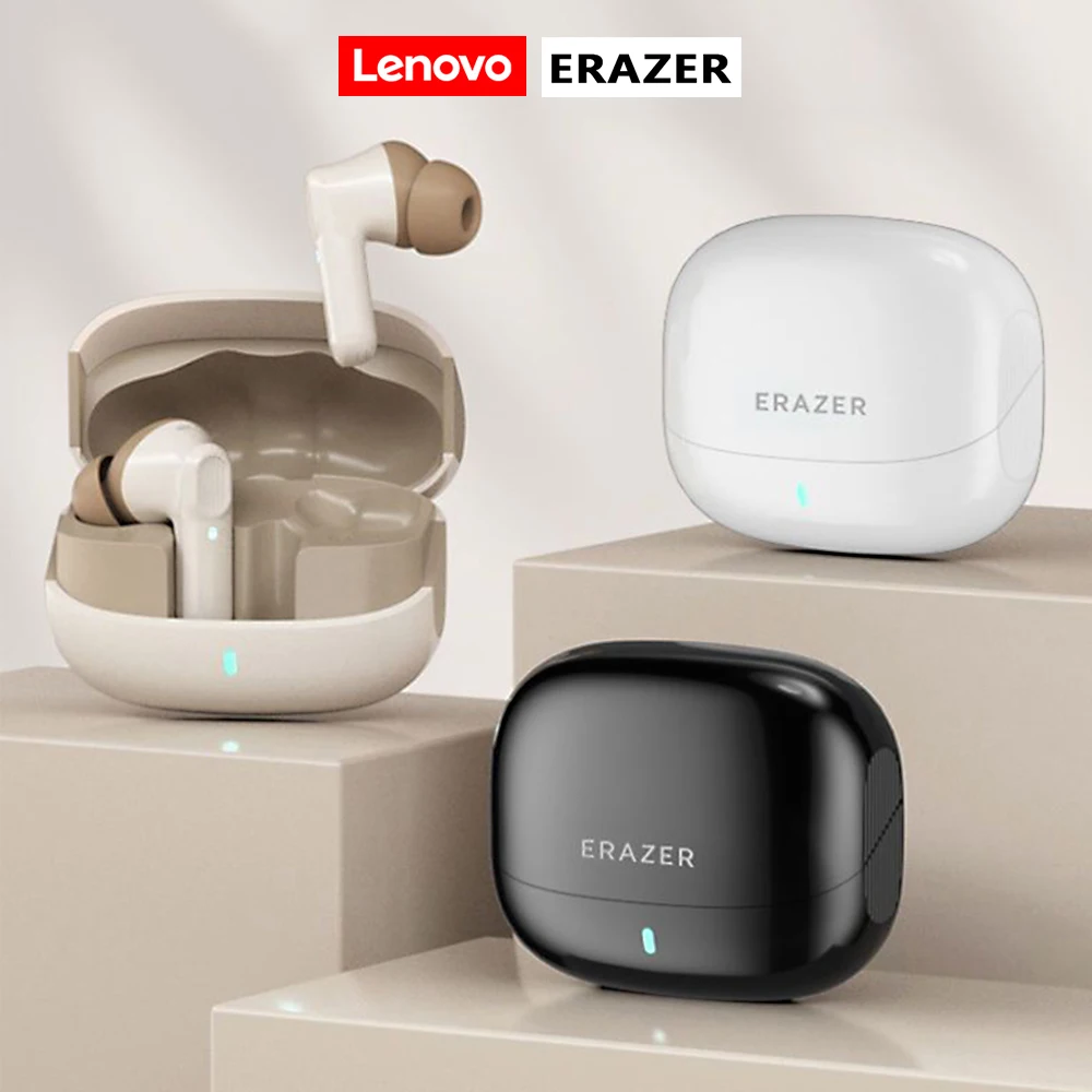 Lenovo ERAZER ETR-A01 Pro سماعة أذن لاسلكية داخل الأذن سماعات رأس رياضية ANC للحد من الضوضاء 300 مللي أمبير في الساعة مع ميكروفون مساعد صوتي