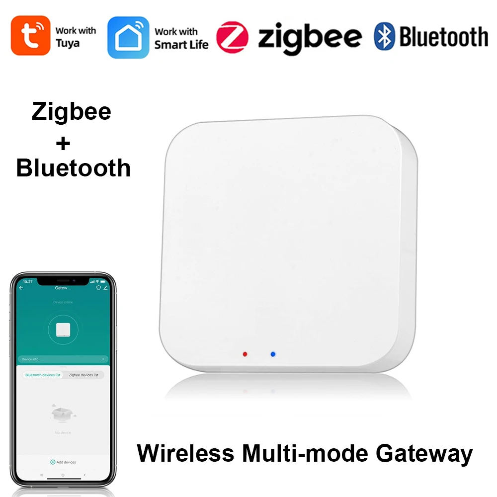 Tuya Zigbee 3.0 Gateway Hub Smart Home Wireless Bridge Used to Connect Zigbee Devices Smart Life APP Remote Control Automation