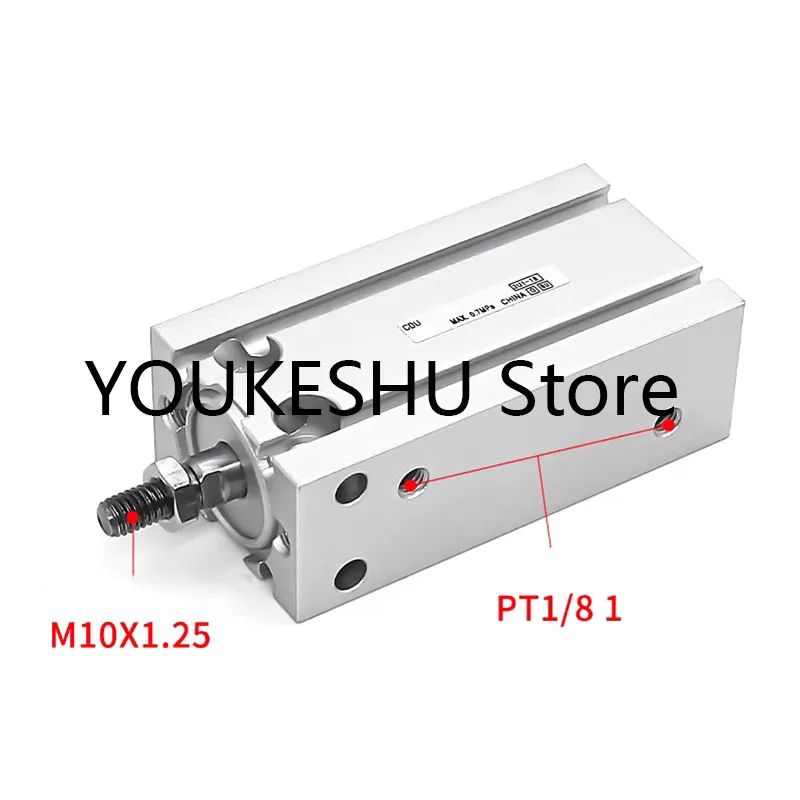 Brand New Original Free-Mount Mini Pneumatic Cylinder CDU32-50D
