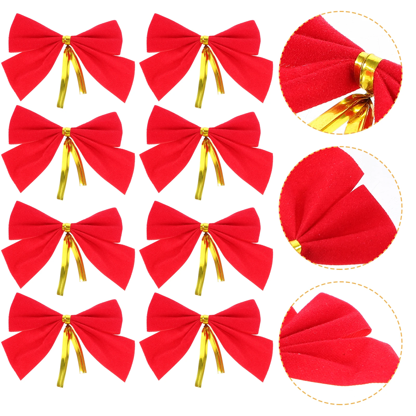

Christmas Bow Reardrop Wreath Big Bows for Tree Decorations Bowknot Ribbon Red Topper