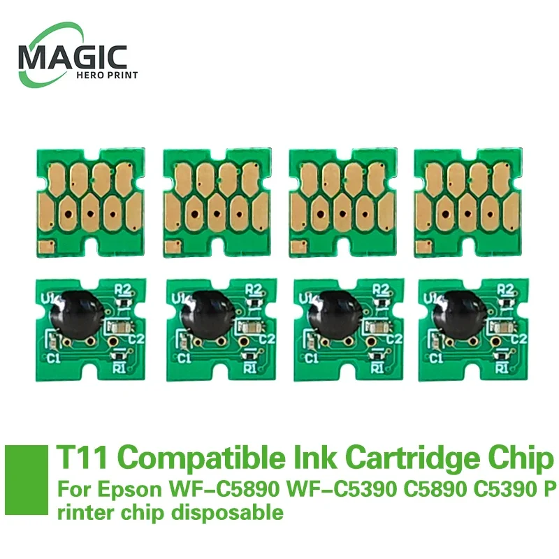 compativel chip de cartucho de tinta para impressora epson chip t11g europeia chip t11f wf c5890 c5890 c5390 01