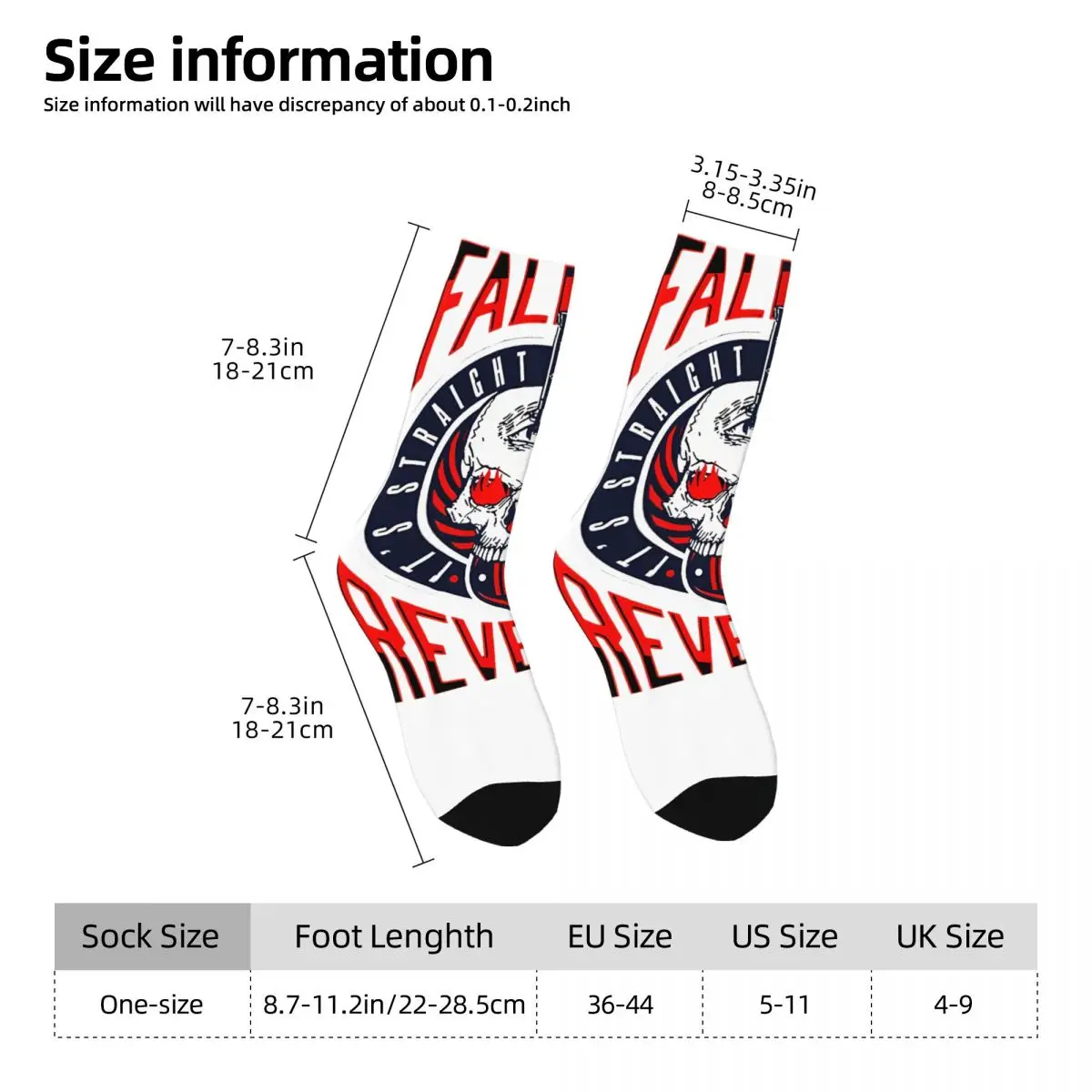 Hip Hop Vintage Falling In Reverse The Best Group Music Rock Crazy Men's compression Socks Falling In Reverse Crew Sock Gift