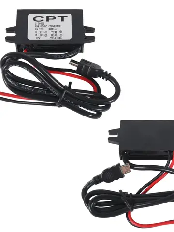Waterproof 12V to 5V Converter DC-DC Step Down Module Power Adapter USB-A Female/Type C/dual USB/open Wire Connector