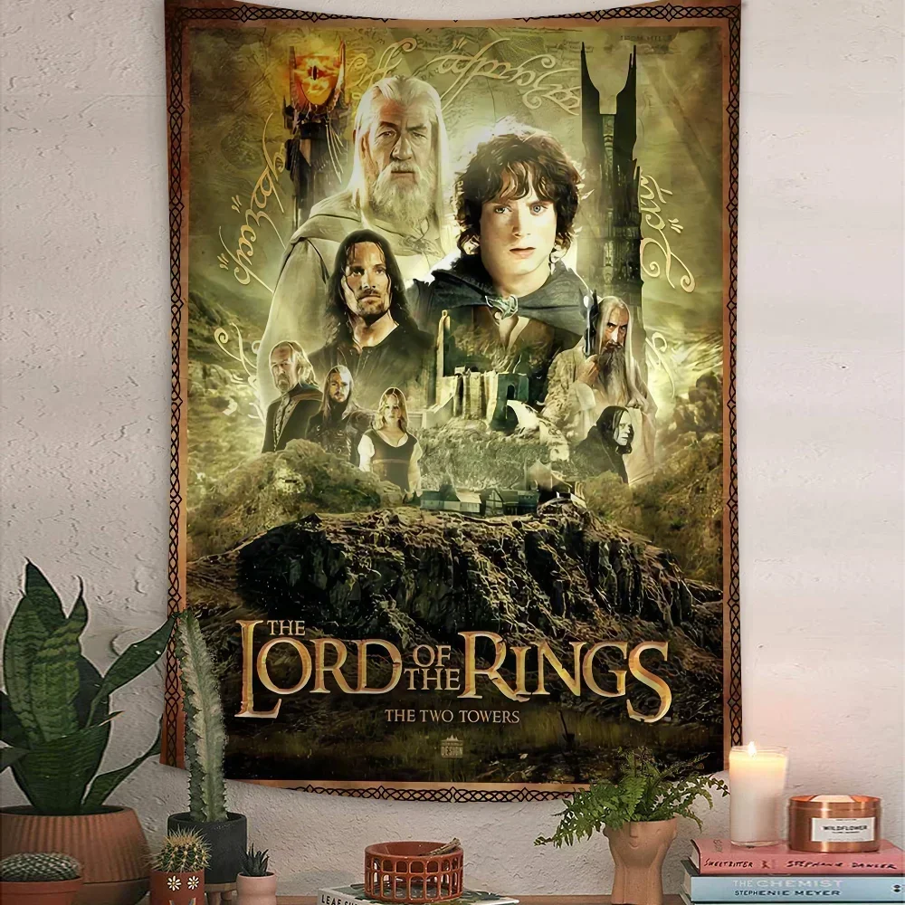 The Lords of The Rings Chart Tapestry Bohemian Wall Tapestries Mandala Wall Art Decor