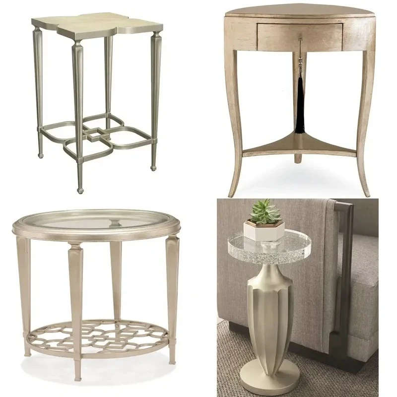 Italian Modern Luxury Wooden Sofa Living Room Furniture with Side Table High Quality Home Decor