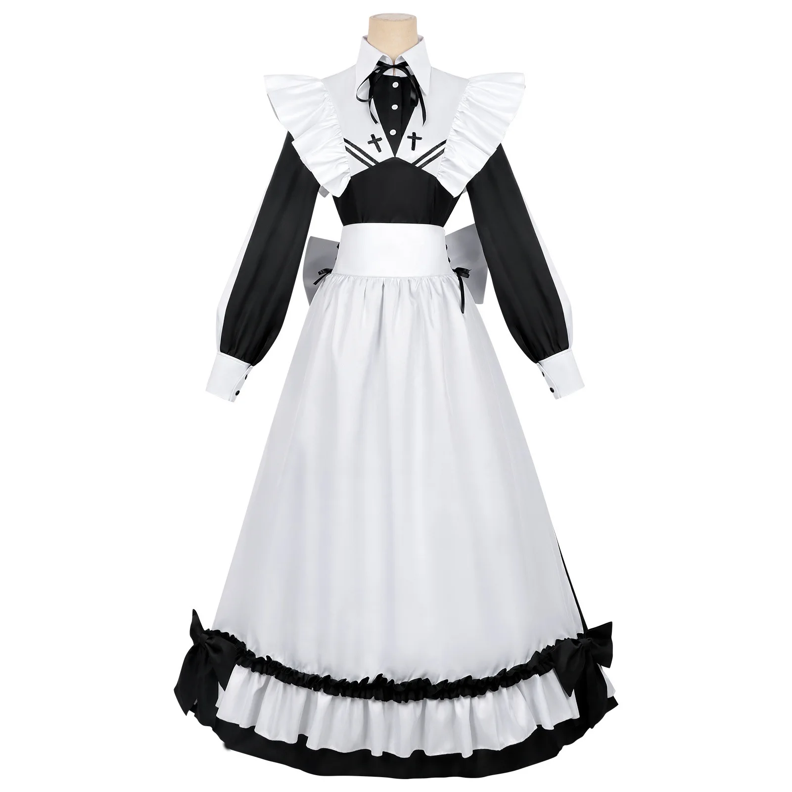 

Living by the Death Game Yuki Maid Dress Cosplay Costumes Anime Character Halloween Party Performance Costume for Adult Women