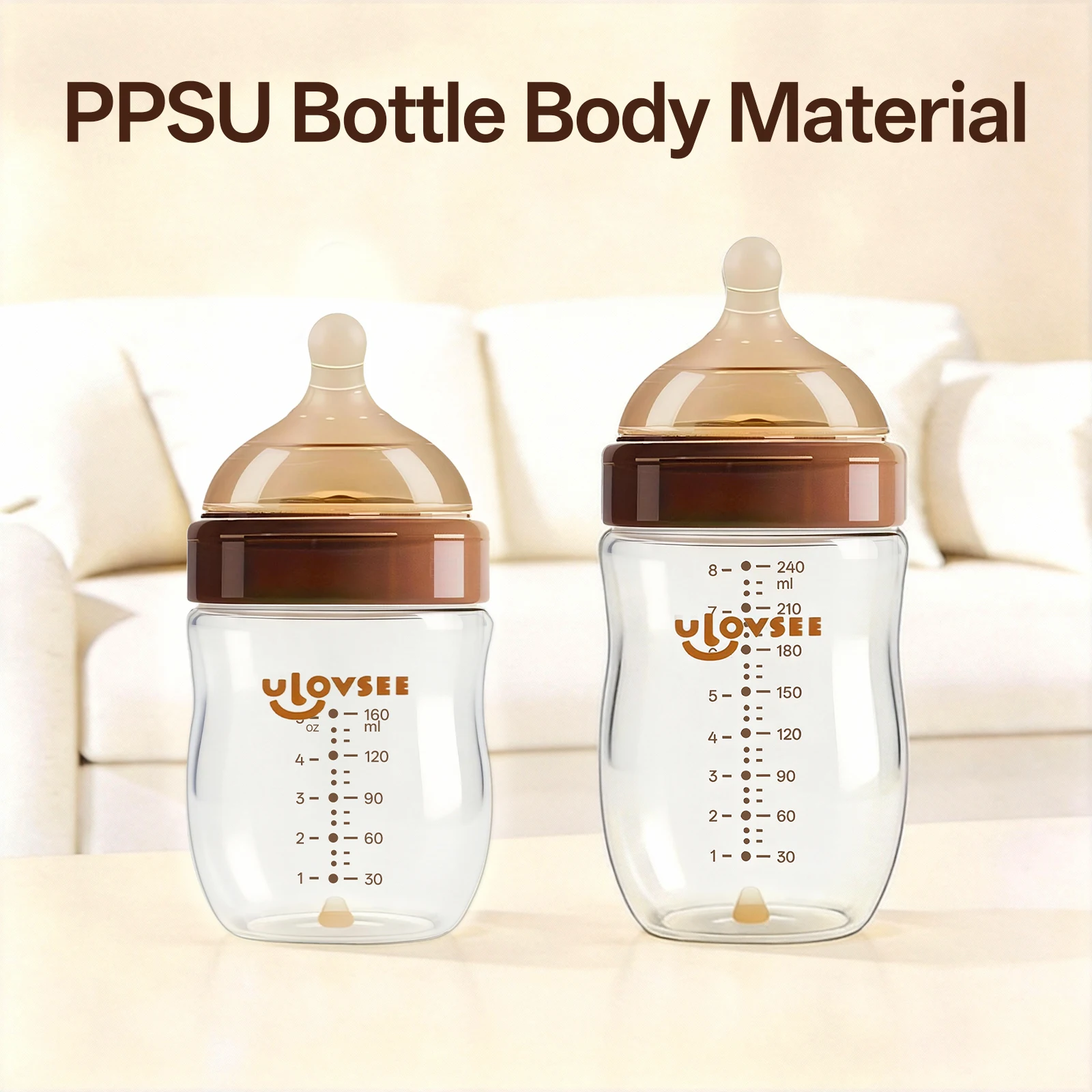 

Новая антиколиковая бутылочка для кормления новорожденных из PPSU с соской, предотвращающая захлебывание, для младенцев и малышей, незаменимая вещь для кормления.