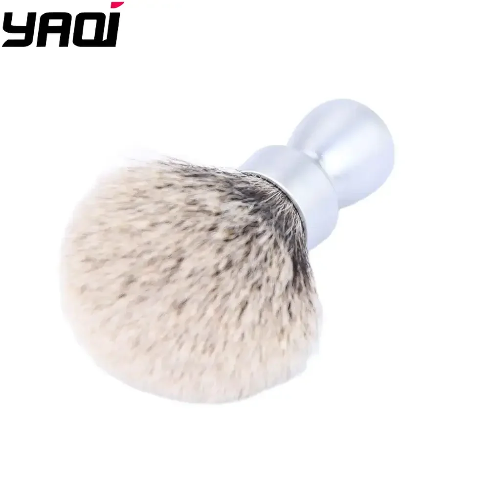 yaqi-2026-シェービングブラシ-yaqi-マットクロームカラーメタルハンドル-最高品質のアナグマ毛-ウェットシェービングブラシ-男性用
