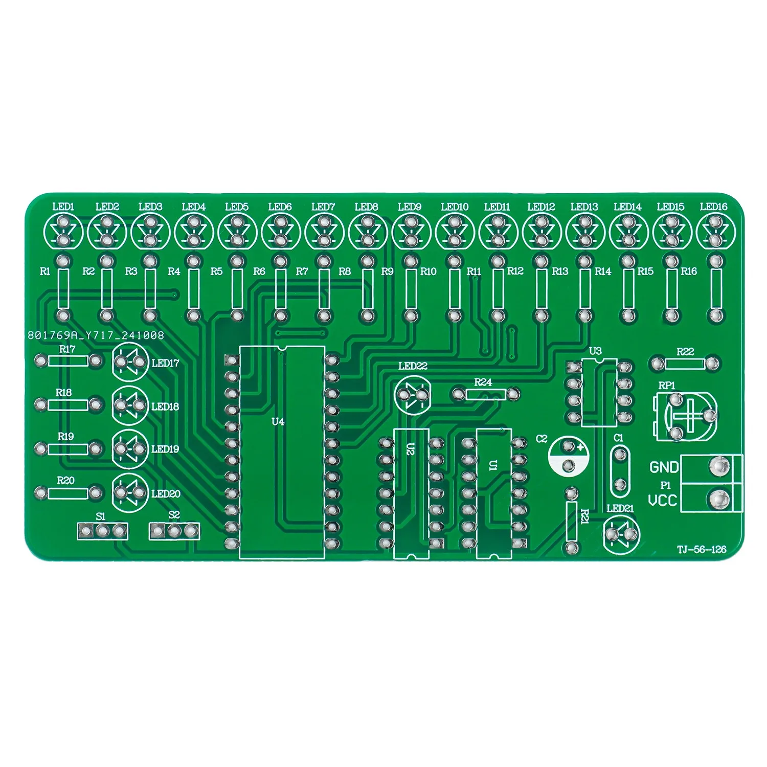 Running Lights Teaching Experiment Kit Full Plug-in Soldering Practice Bulk Time Base Circuits + Trigger Integrated Circuits