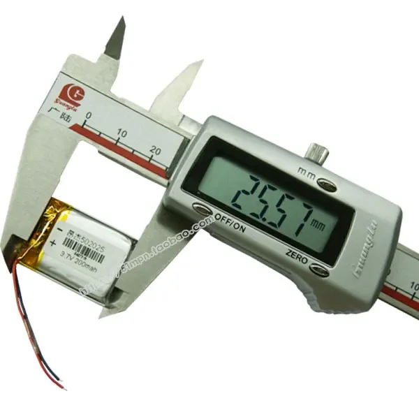 3,7 V polymeer-lithiumbatterij 502025   MP3 Bluetooth-headset kleine speelgoedapparatuur algemene batterijcapaciteit