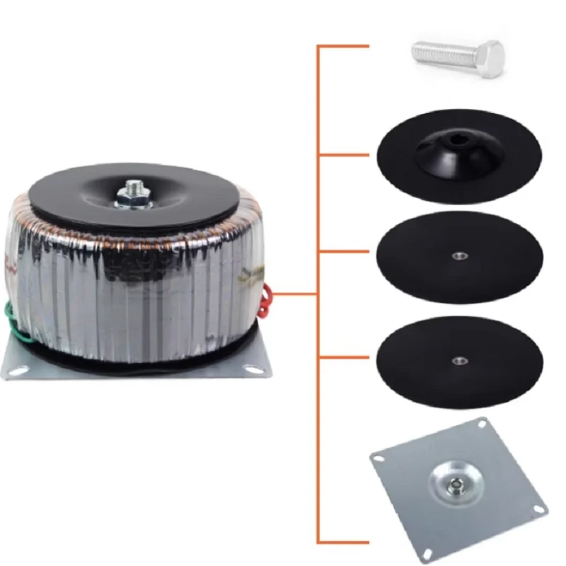 Transformador toroidal de 300W, amplificador de potencia DIY o transformador de potencia de reparación, voltaje de salida: doble 12V 、 24V 、 36V