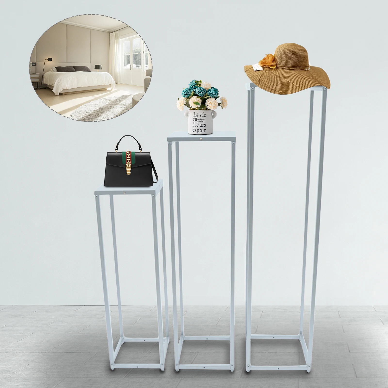 3 Stück Pflanzenst änder halter Blumentopf regal Innen Metall Blumentopf Pflanzer Displayst änder