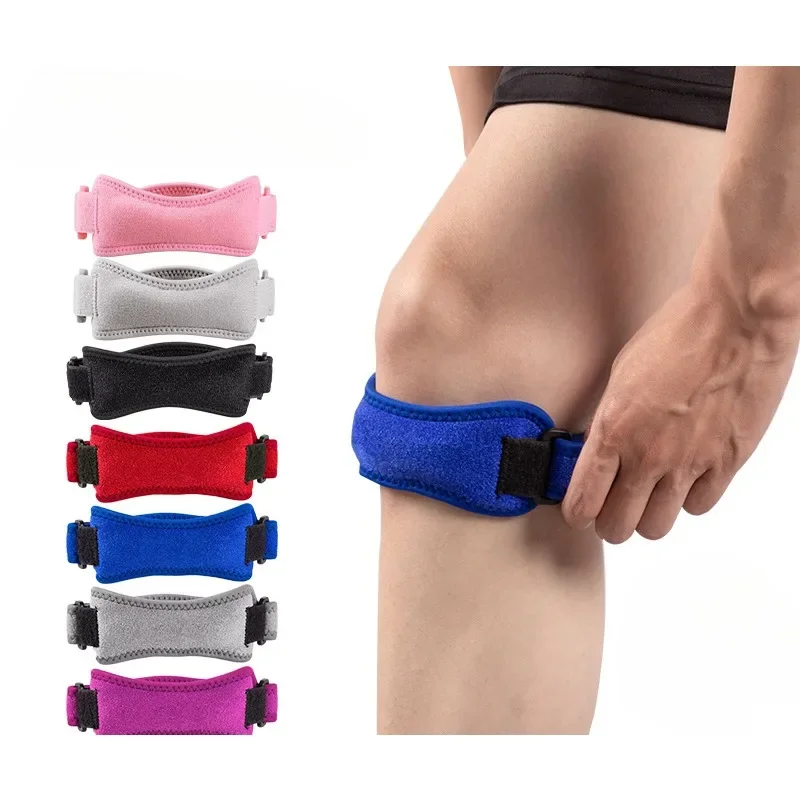 Men Women Adjustable Breathable Knee Tendon Strap Knee Guard Support For Outdoor Sports Basketball/Football/Running