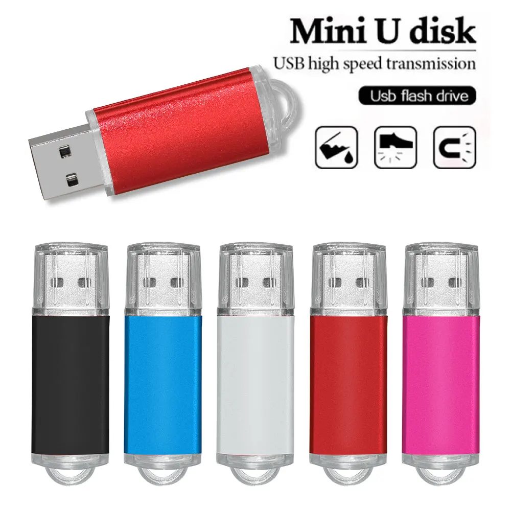 High Speed Colorful Usb Flash Drive 2.0 Metal Pendrive 32gb 16gb  64gb Pen Drive Memoria Usb Photography Gifts Memory Disk