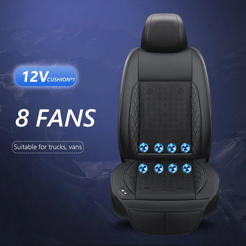 DC 12V/24V 3d Kühlung Autos itz kissen Auto Sommer kühle Luft Sitzkissen mit 8/10/12/24 Ventilatoren
