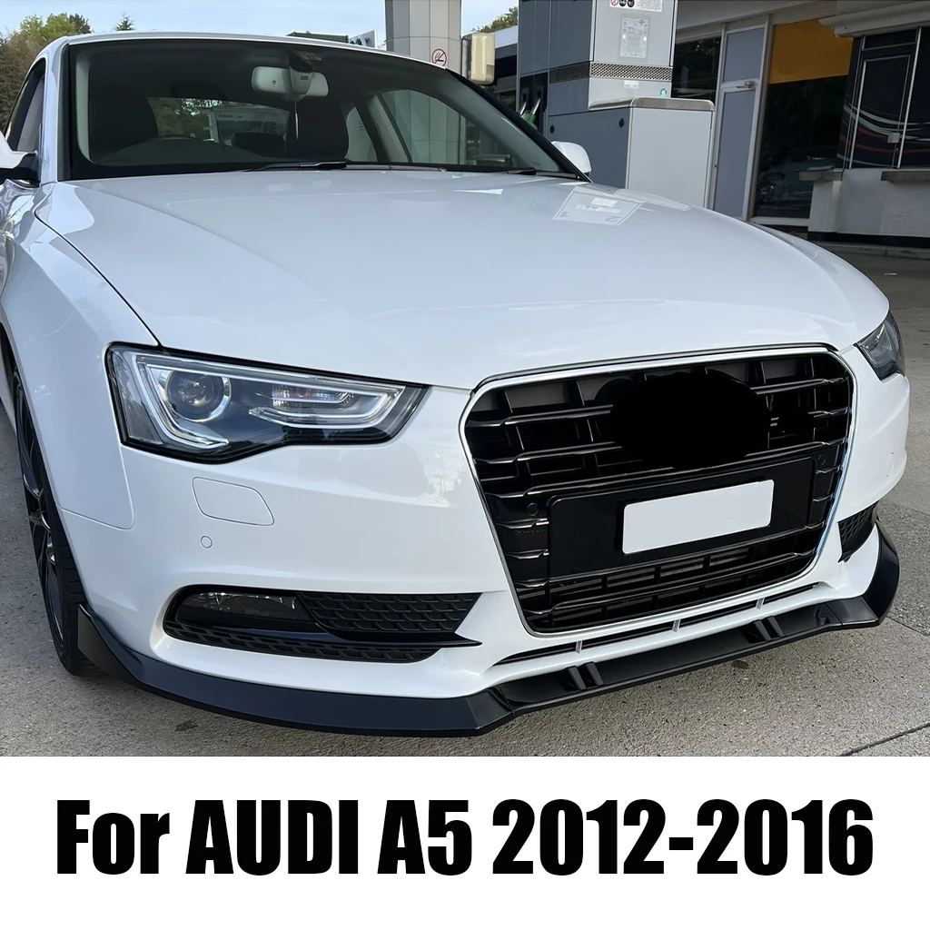 يصلح لأودي A5 B8 سبورتباك كواترو 2012 2013 2014 2015 2016 المصد الأمامي الفاصل الشفاه الناشر طقم الجسم سبويلر الحرس #1