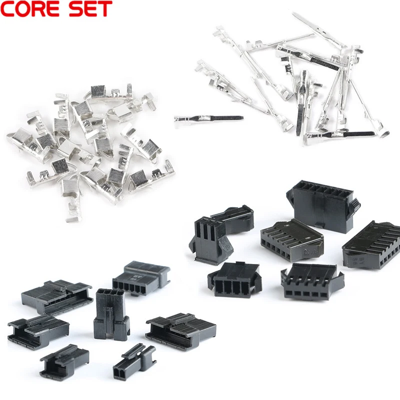 10 sztuk JST SM 2.54 złącze wtyk Pitch 2.54MM kobieta obudowa mężczyzna obudowa 50 sztuk terminale SM-2P JST SM2.54 2/3/4/5/6/7/8 P Pins