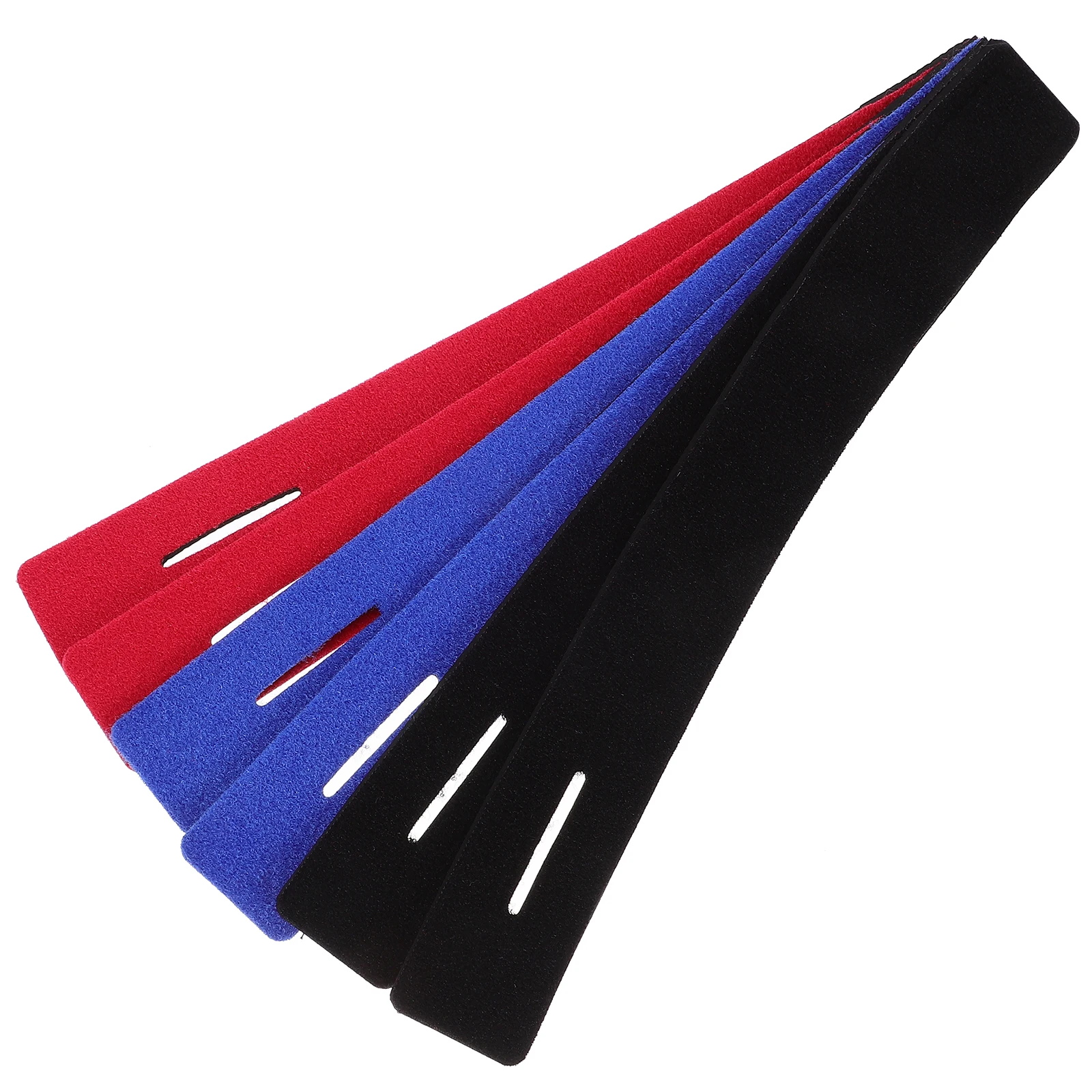 

6pcs Fishing Rod Straps 30x240mm Black Red Stretchy Fixing Bands Multifunctional Rod Wraps Carry Belt Pole for Fishing