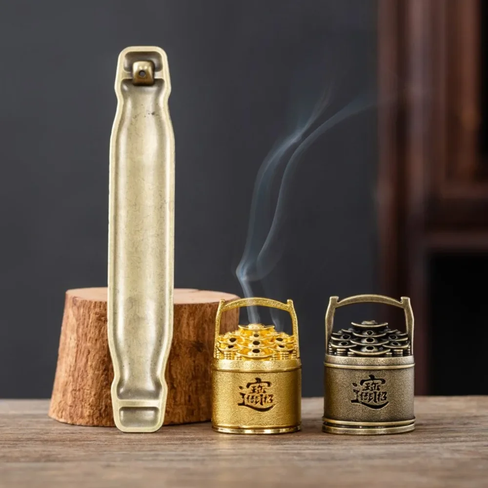 New Hollow Out Incense Burner Metal Classical Elegance Aromatherapy Stove Ancient Style Incense Holder Home Interior Decoration
