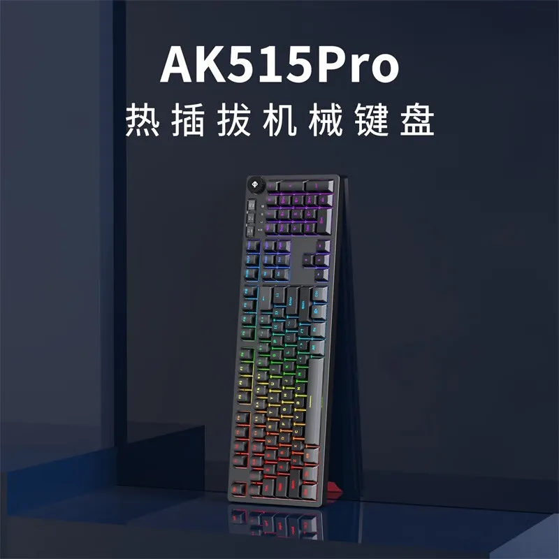 Black Jack-Clavier mécanique de jeu, AK515Pro, PBT, capuchons continent