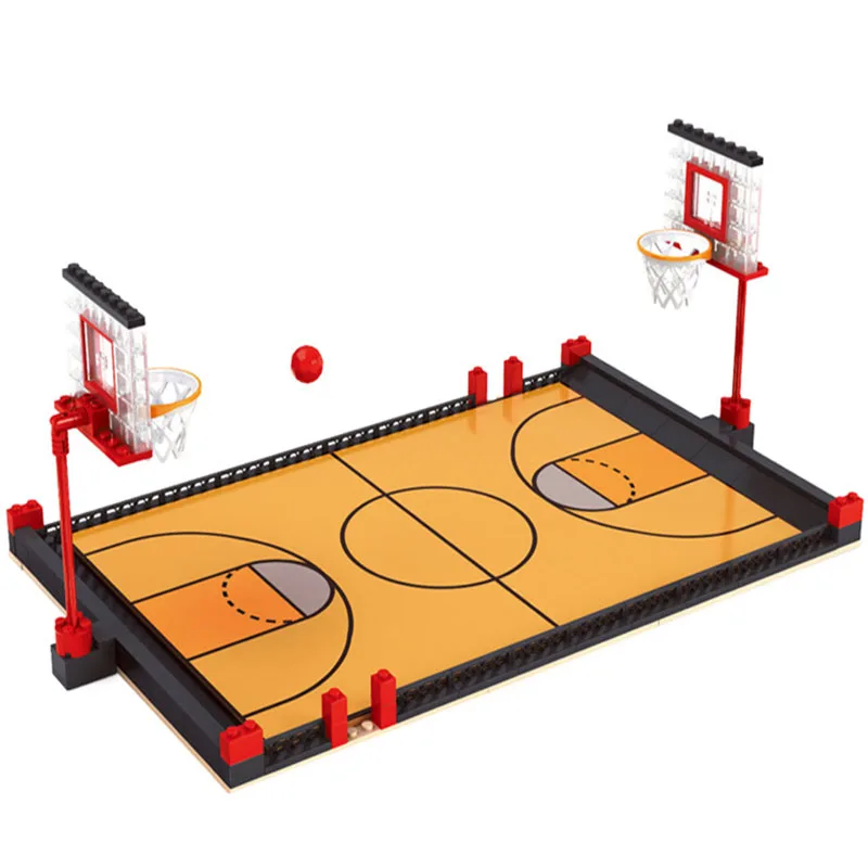 Football Field DIY Table Games World Cup Sports Theme Multiplayer Party Board Games Blocks Assembly Set Toys for Kids Adult