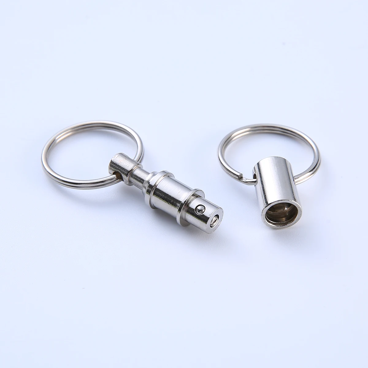 1/5/10/50pcs Detachable Key Chains Pull Apart Quick Release Keyrings Removable Double Split Rings Accessories