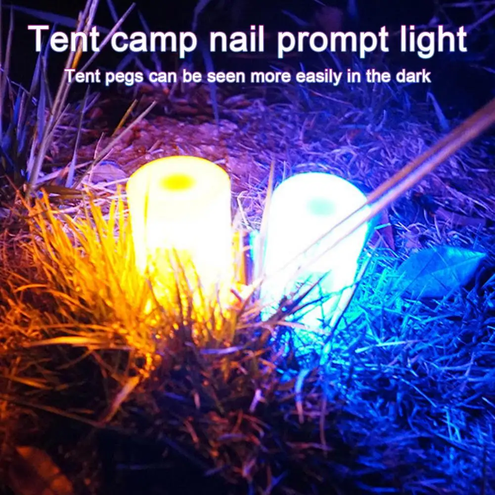 Tent Light Battery Powered Waterproof Led Tent Peg Lights Essential Camping Gear for Outdoor Tents Easy-to-attach Mini Size