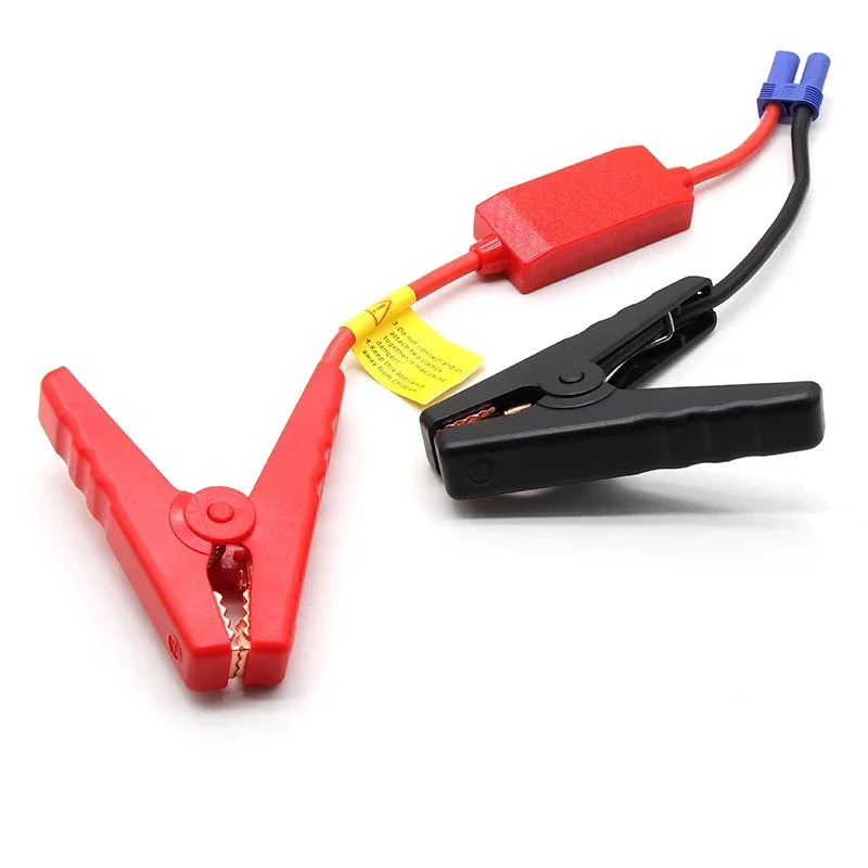 Emergency Alligator Clamp Booster Battery Jumper Cable Clips for Universal 12V Strong Car Starter Jump with EC5 Plug Connector