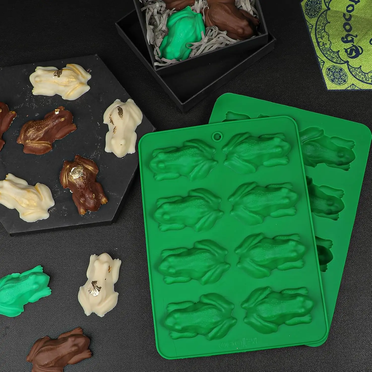 3d Frog Silicone Molds Fondant Candy Chocolate Mould Passover Frog Jello Plaster Epoxy Resin Crayons Cake Decorating Tools