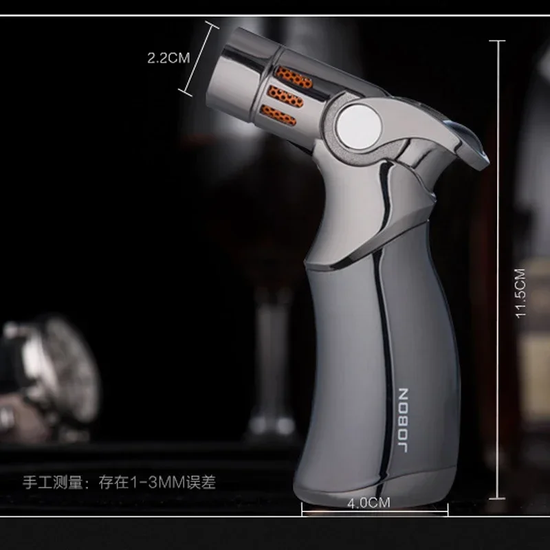 Four-flame Table-type Direct-flow Lighte r Wormwood Cigar Special Windproof Ignition Fire Gun Outdoor EDC Multifunction Tools