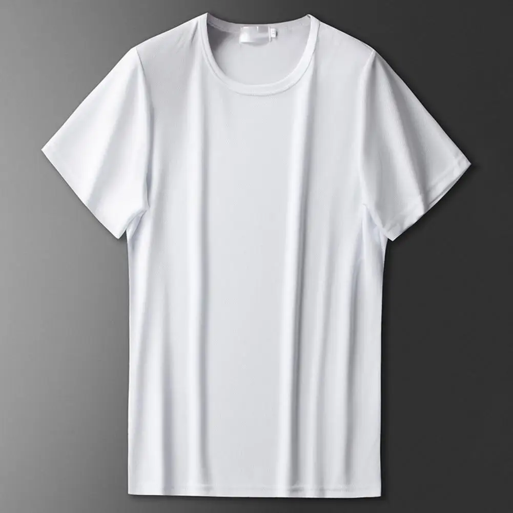 Male Top Fashion O-neck Short Sleeve Shirt Cotton T-shirt  O-neck Short Sleeve Men T-Shirt Sport Clothing