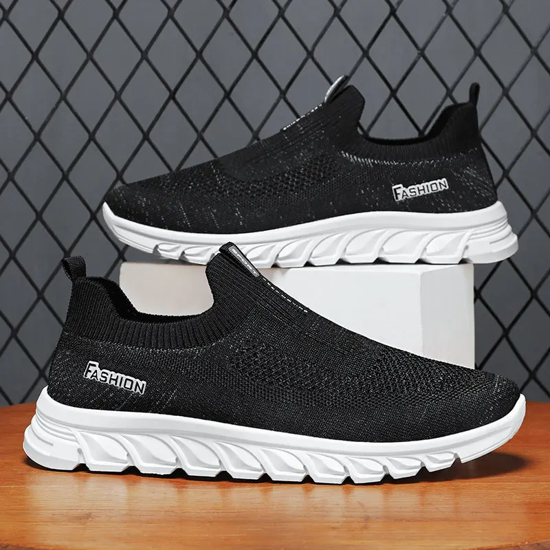 Men's 2024 Summer New Single Shoes One Step Soft Sole Lazy Shoes Breathable and Comfortable Sports and Casual Shoes