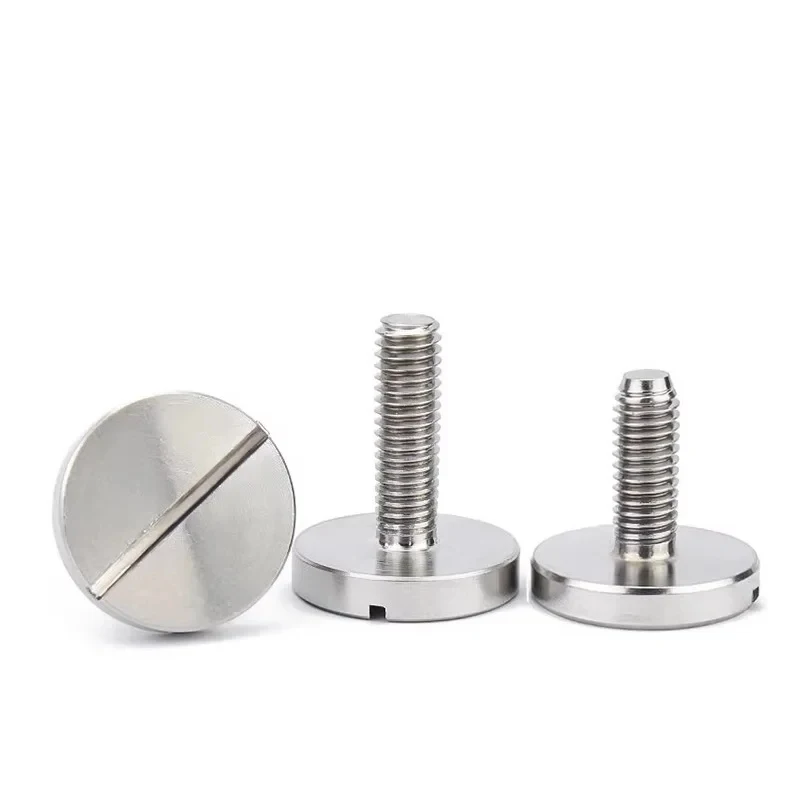 

M2 M2.5 M3 M4 M5 M6 M8 M10 304 Stainless Steel Slotted Large Flat Head Machine Screws / DIN84 Cheese Head Bolts A2-70